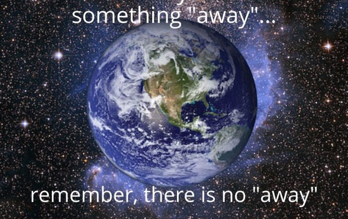 When you throw something away